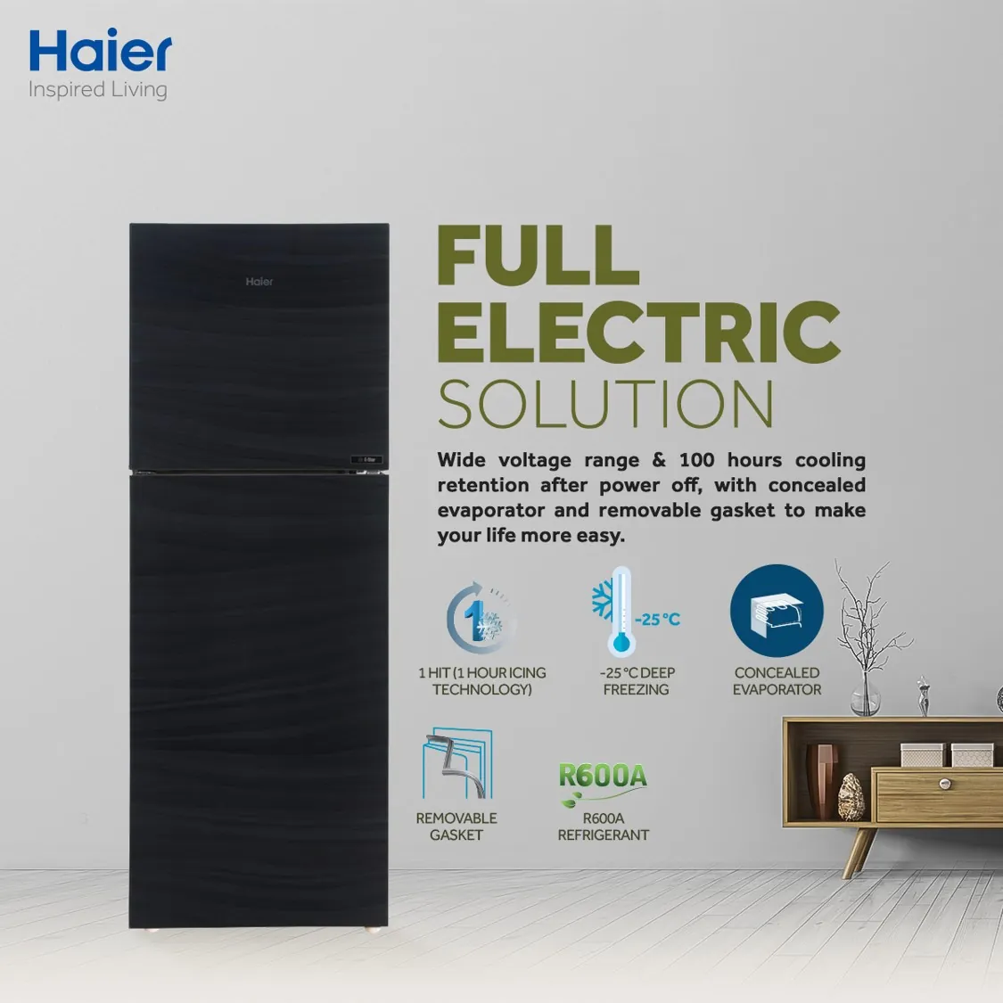 Haier HRF-336 EPB E-star Refrigerator